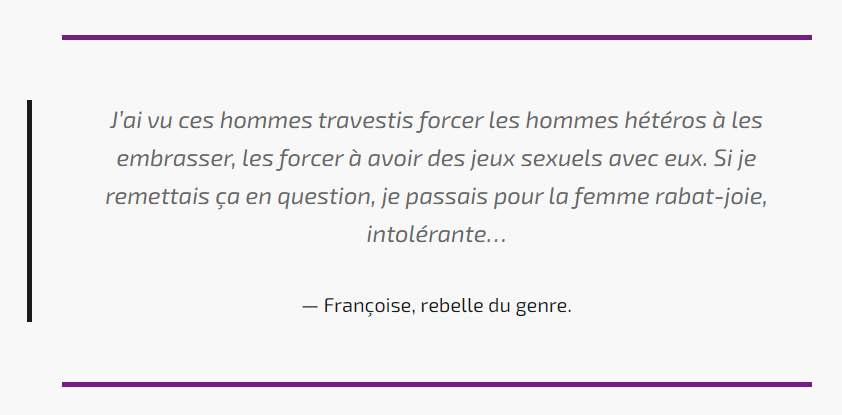 Françoise, rebelle du genre.